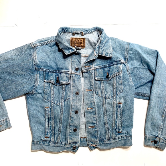 Good Vibes Only Vintage Jean Jacket - Picture 2 of 6